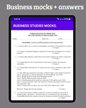 Business studies: mocks Screenshot 1