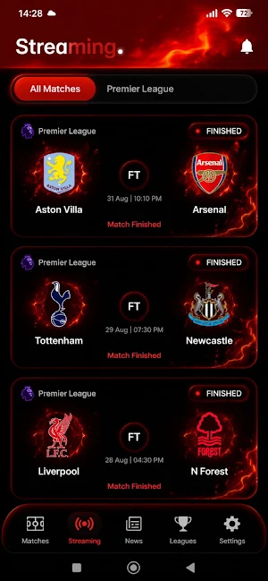 CricFy Live Football App 2026 Screenshot 1