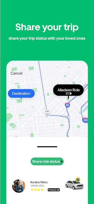 Alladeen Ride - Request a ride Screenshot 3