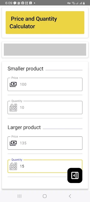 Price and Quantity Calculator Screenshot 3