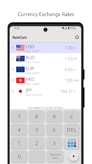 RateCalc Screenshot 0