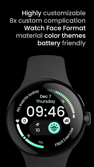 InfoGraph 2: Wear OS 4 face Screenshot 1