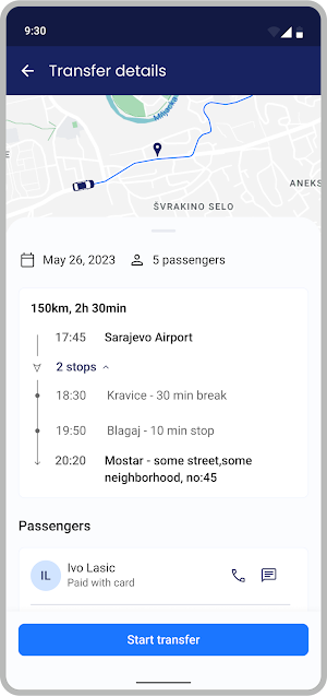 Balkan Transfer - Driver Screenshot 2