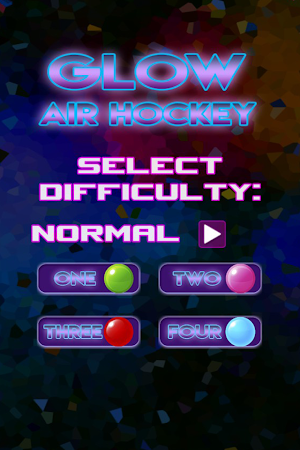 Bubble Shooter Glow Air Hockey Screenshot 0