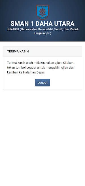 Exam SMA 1 Daha Utara Screenshot 2