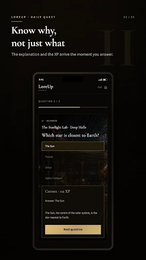 LoreUp - Trivia Quiz Knowledge Screenshot 1