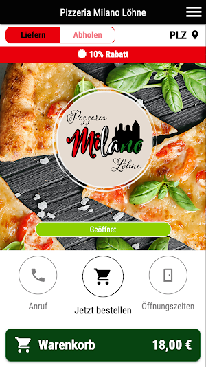 Pizzeria Milano Löhne Screenshot 0