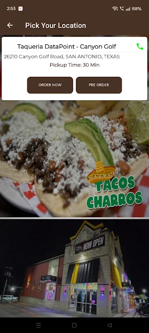 Taqueria DataPoint Canyon Golf Screenshot 2