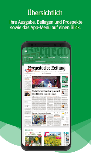 Bergedorfer Zeitung E-Paper Screenshot 0