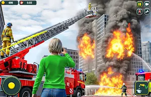 Firefighter Ambulance Game 3d Screenshot 1