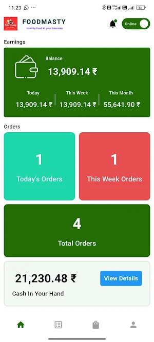 Foodmasty Delivery Screenshot 1