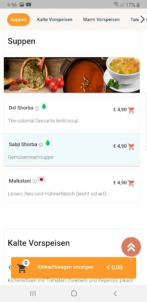 Restaurant Maharani München Screenshot 3