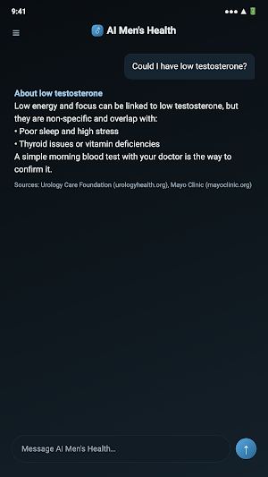 AI Men's Health Screenshot 1