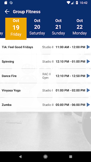 Ryerson Rec Screenshot 2
