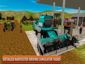 Real Farm Harvester 3D: Truck Driving Simulator Screenshot 2