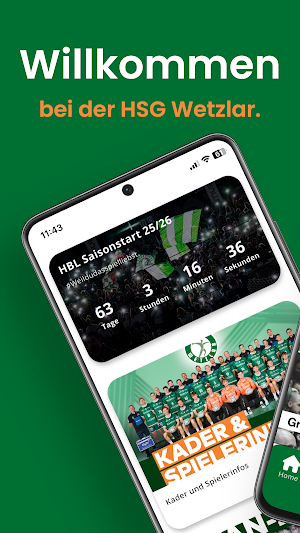 HSG Wetzlar Fan-App Screenshot 0