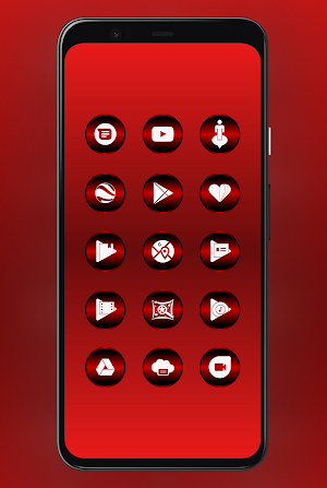 Delight Red Icons By Arjun Arora Screenshot 0