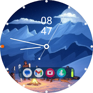 Minimal Winter Watch Face Screenshot 0