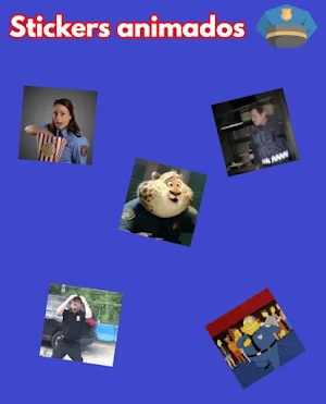 Stickers de policias Screenshot 0