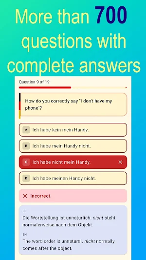 German Grammar - Intermediate Screenshot 2