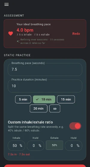 Resonance: HRV Biofeedback Screenshot 1