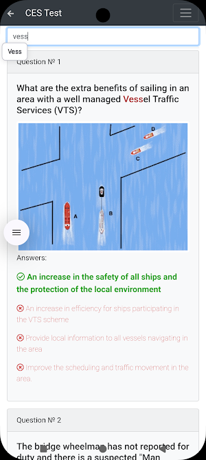 Non-Vessel Specific Mngmnt CES Screenshot 1