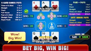 3 Card Poker - Classic Games Screenshot 3