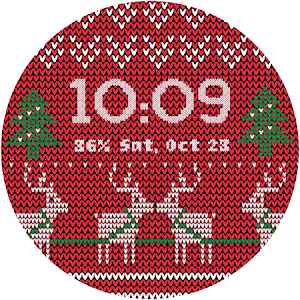 Watch Face Christmas Knit Screenshot 1