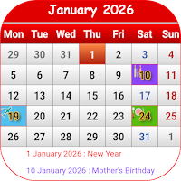 China Calendar 2026