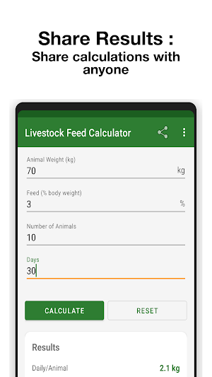 Livestock Feed Calc Screenshot 3