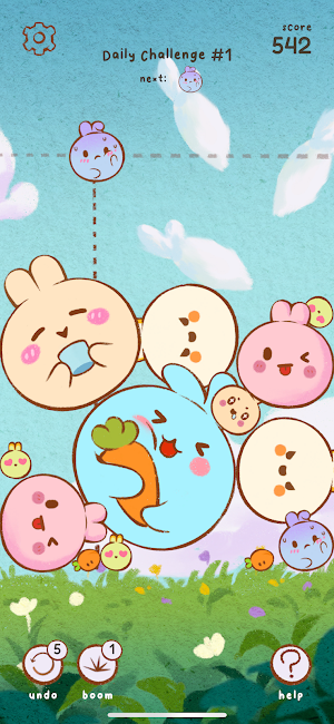 Pop Pop Bunny! Merge Game Screenshot 0