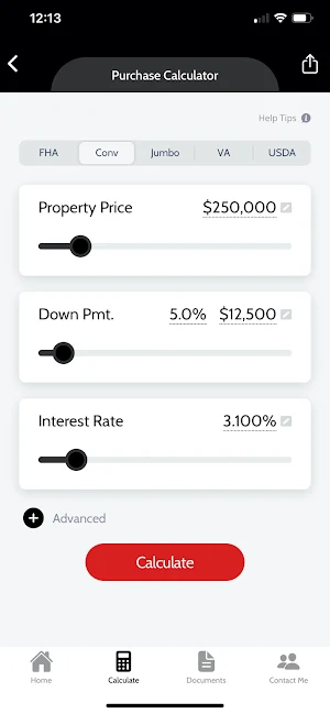 Lexco Lending Mtg Calculator Screenshot 1