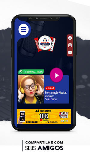 Rádio Web dos Forrozeiros Screenshot 2