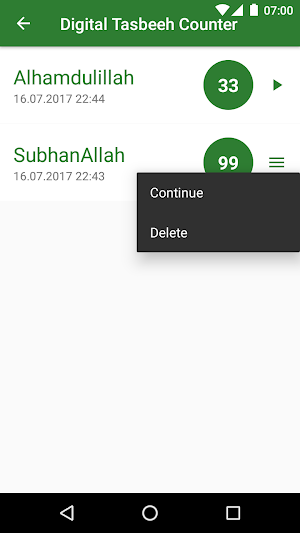 Digital Tasbeeh Counter Screenshot 3