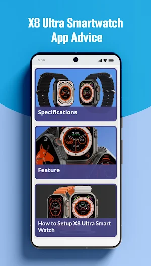 X8 Ultra Smartwatch App Hint Screenshot 2