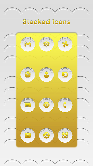 Stacked Light Gold Icons Screenshot 0