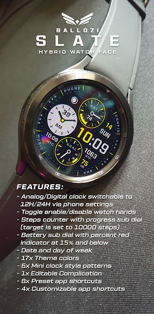 BALLOZI SLATE Watch Face Screenshot 1