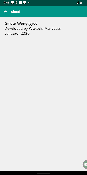Galata Waaqayyoo Screenshot 0