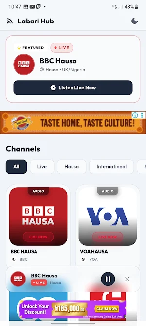 Labari Hub - FM Radio Screenshot 1