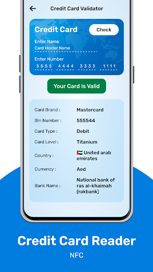 NFC Credit Card Reader Screenshot 1