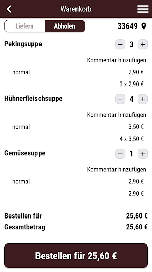 Restaurant Chinagarten Screenshot 1