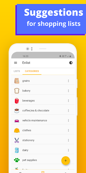 Enlist - Grocery Shopping List Screenshot 0