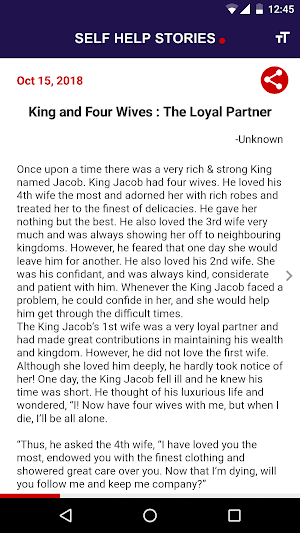 Self-Help Short Stories Screenshot 1
