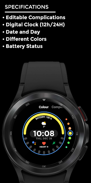 Nighty Digital 21 - watch face Screenshot 3