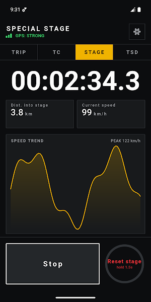 StageMeter: Rally Trip Timer Screenshot 2
