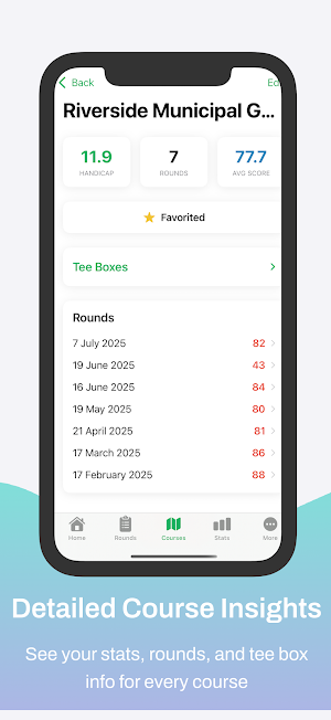 Golf Handicap Tracker Screenshot 3