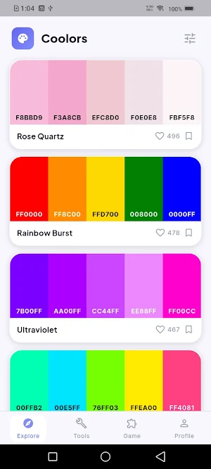 Coolors - Palette & Tools Screenshot 1
