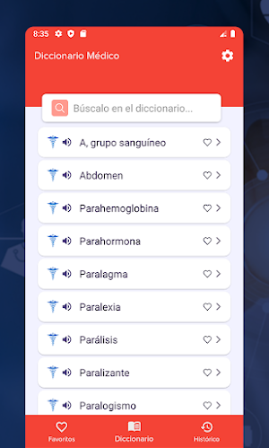 Diccionario Médico Español Screenshot 1