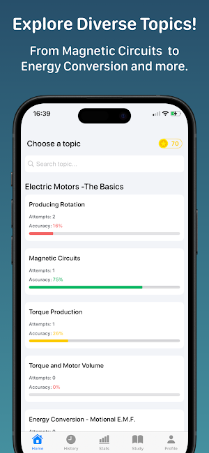 Electric Motors Quiz Screenshot 1