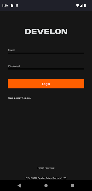 DEVELON Dealer Sales Portal Screenshot 0